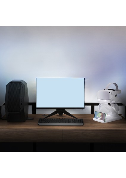 Masaüstü Vr Standı Ekran Tamamen Tutucu Olmayan Kablosuz Pico Neo 3 2 Aksesuarları Için Hızlı Şarj Yuvası (Yurt Dışından)