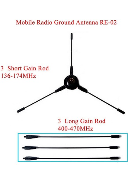 Re-02 Yer Izgarası Anteni Için Mobil Telsiz Geliştirilmiş Çok Yönlü Anten (Yurt Dışından) modelleri