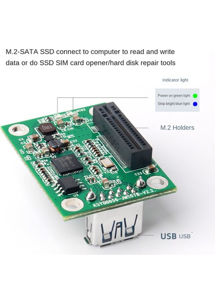 Ksy Katı Hal Sürücü Sabit Disk M.2 - USB Adaptör Kartı SSD Sabit Disk Kart Açacağı (Yurt Dışından) fırsatları