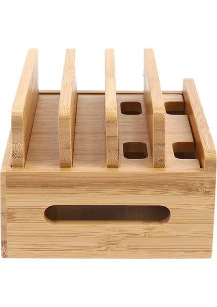 Cep Telefonu Braketi Bambu Ahşap Çoklu Cihaz Şarj Istasyonu Düzenleyici Ofis Düz Braketi (Yurt Dışından) fiyatları