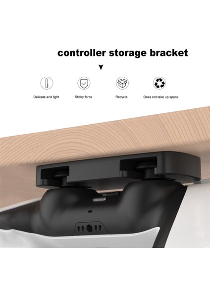 Taşınabilir Oyun Denetleyicisi Asılı Depolama Raf Kolu Gamepad Konsol Braketi Raf Tutucu Standı / Aksesuarlar (Yurt Dışından)