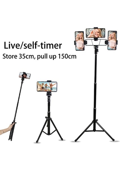 Mobil Tripod Telefon Tripod Fotoğraf Canlı Yayın Akıllı Telefon Tripod El Feneri Desteği Montaj Android Için Tripod Adaptörü (Bağımsız) (Yurt Dışından) fiyatları