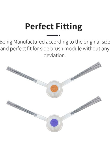 4 Çift Yıkanabilir Yan Fırça J3 Robotlu Süpürge Yedek Yedek Parça Ev Temizlik Aksesuarları (Yurt Dışından) modelleri
