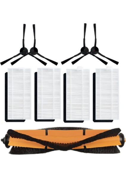 G2 Robot Süpürge Için 9 Adet Yedek Parça Yıkanabilir Ana Yan Fırça Hepa Filtre Aksesuarları (Yurt Dışından)