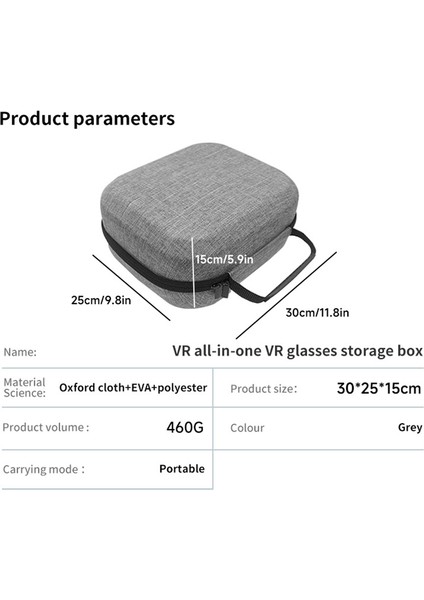 Çanta / Pico 4 Kasa Taşınabilir Kutular Vr Kulaklık Seyahat Taşıma Çantası Sert Eva Saklama Kutusu Çantası (Yurt Dışından) fırsatları