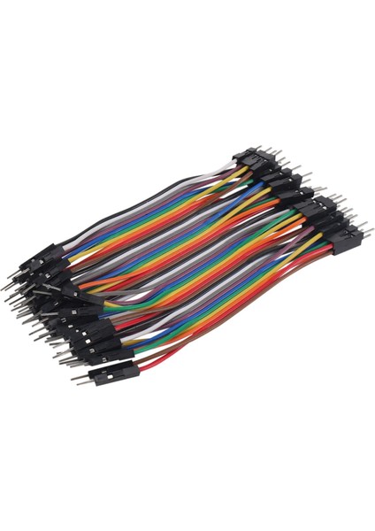 40 x 10 cm Breadboard Plug Erkek - Erkek Atlama Kabloları Kablolar (Yurt Dışından)