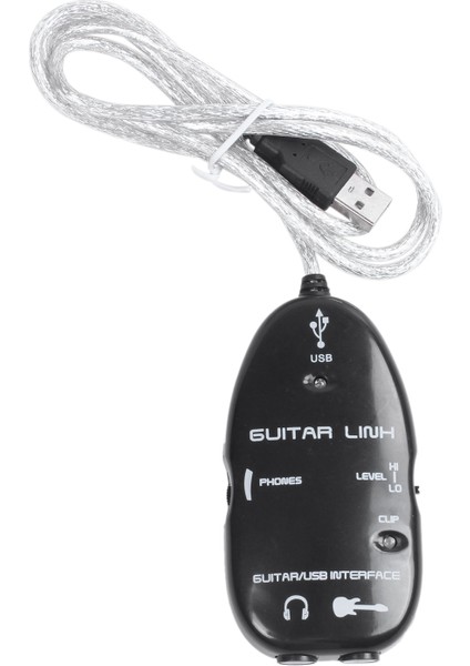 Gitar - USB Arabirim Bağlantı Kablosu Adaptörü / Pc Kayıt Cd'si Stüdyo Dizüstü Bilgisayar (Yurt Dışından)
