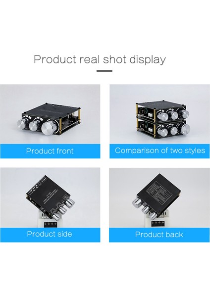 Bluetooth 5.0 100W+100W Güç Subwoofer Amplifikatör Kurulu 2.1 Kanal D Sınıfı Ev Ses Stereo Ekolayzır Amp XY-T100L (Yurt Dışından)