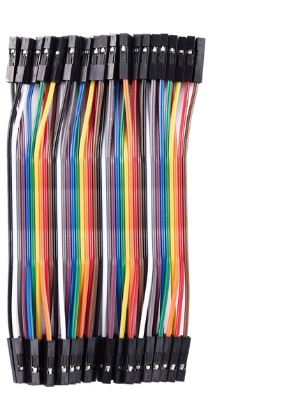 Breadboard Için 10CM 2.54MM Dişi - Dişi Tel Atlama Kablosu (Yurt Dışından)