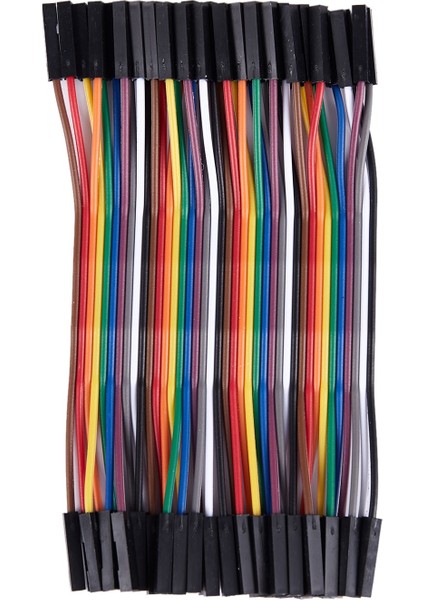 Breadboard Için 10CM 2.54MM Dişi - Dişi Tel Atlama Kablosu (Yurt Dışından) fiyatları