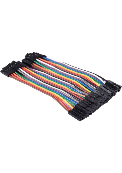 Breadboard Için 10CM 2.54MM Dişi - Dişi Tel Atlama Kablosu (Yurt Dışından) fırsatları