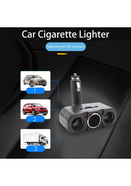 3 Yollu Soket Araç Çakmak Splitter LED Adaptörü (Yurt Dışından) fırsatları