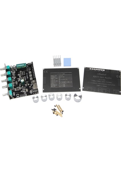 Bluetooth 5.0 2.1 Kanal Güç Ses Stereo Subwoofer Amplifikatör Kartı 50WX2+100W Hoparlör Amp XY-S100L (Yurt Dışından)