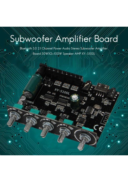 Bluetooth 5.0 2.1 Kanal Güç Ses Stereo Subwoofer Amplifikatör Kartı 50WX2+100W Hoparlör Amp XY-S100L (Yurt Dışından) fiyatları