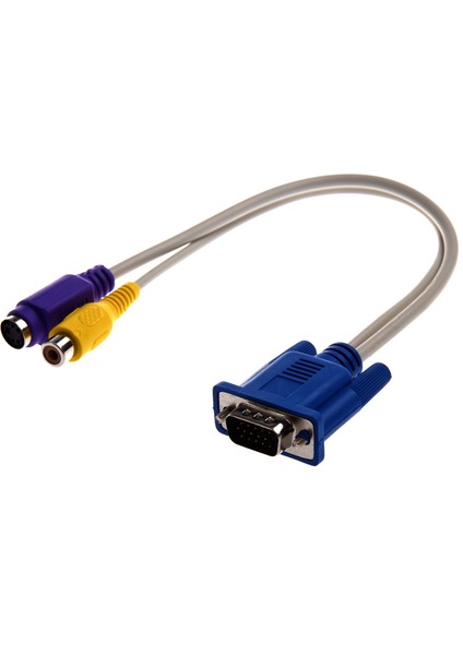Tv Çıkışı VGA - S-Video/rca Kablo Adaptörü (Yurt Dışından)