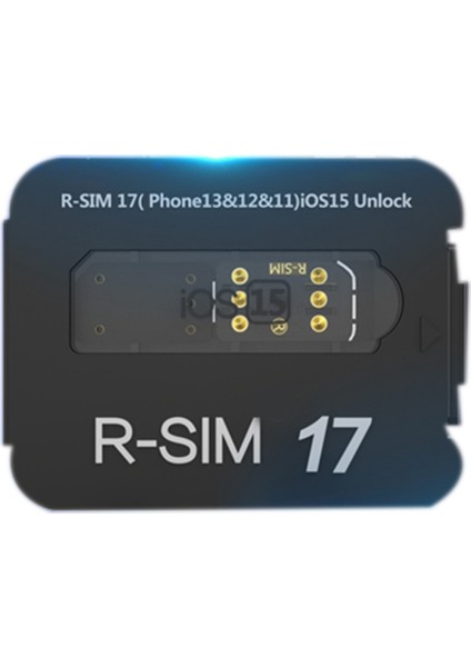 13PRO, 13, 13MINI, 12, 11, Xs Max, Xs, Xr, X, 8, 7 Için Kapasiteye Özel Kilit Açma Kartı Etiketi R-SIM17 (Yurt Dışından)