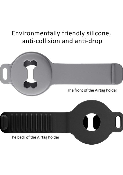 2 Adet Pet Silikon Koruyucu Kılıf Için Çizilmez Kemik Şekli Köpek Tasması Tutucu Pet Tracker Kapak-Siyah + Gri (Yurt Dışından) fiyatları