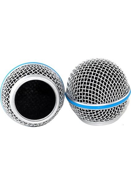 2 Adet Mikrofon Izgara Mic Grille Yedek Mic Ball Head Mesh BETA58A SM58 PGX24 SLX24 (Yurt Dışından)
