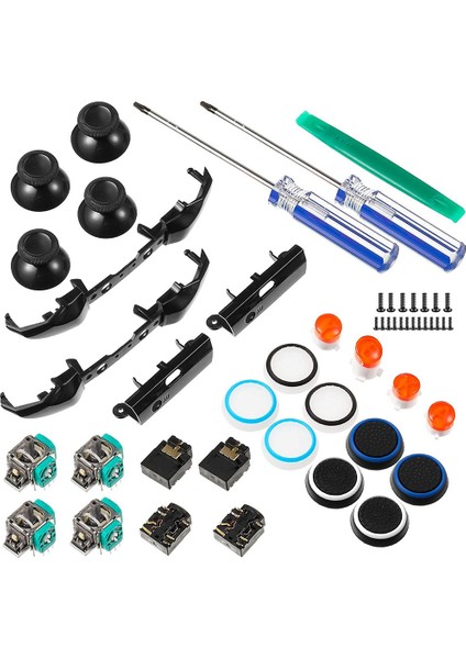 Yedek Oyun Denetleyicisi Kiti, Kontrol Çubukları Sapları Kapağı, Joystick,, Abxy Düğmeleri, One S Denetleyici 1708 Için (Yurt Dışından) fırsatları