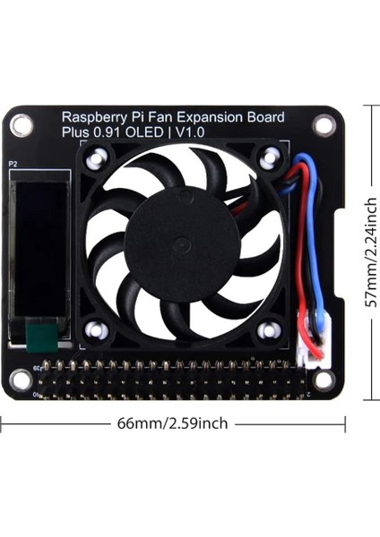 Model B Için Fan Şapkası, 0.91 Inç OLED Ekranlı Pwm Fan Gpıo Genişletme Kartı Için (Yurt Dışından)