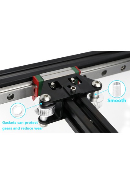 2 Adet Cnc Alüminyum Y Portal Kılavuzu 3D Baskı Aksesuarları Için Ultra Yüksek Hızlı Vzbot 3D Yazıcı (Yurt Dışından) fırsatları