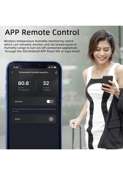 Tuya Akıllı Wifi Anahtarı 3000W 16A Kablosuz Termostat Enerji Tüketimi Monitörü ile Sıcaklık ve Nem Izleme (Yurt Dışından)