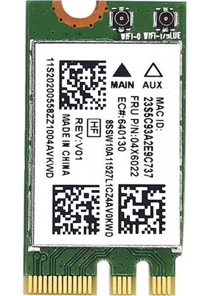 QCNFA335 Kablosuz Ağ Kartı, Ngff M2 Arayüzü 4.0 Bluetooth Kablosuz Ağ Kartı Destek Sistemi WIN7/WIN8/WIN10 (Yurt Dışından)