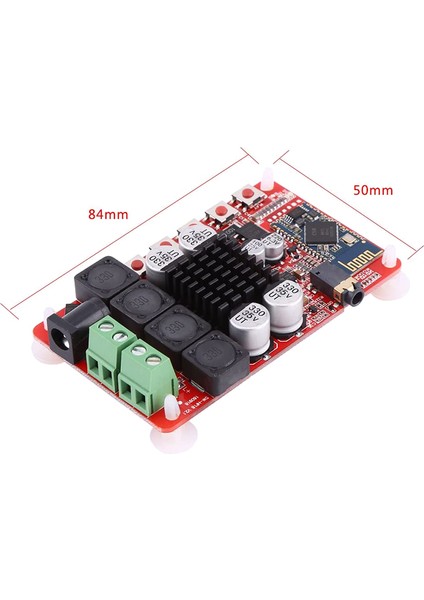 TDA7492 50WX2 Dijital Çift Kanallı Amplifikatör Modülü Stereo Amp Kurulu, CSR8635 Bluetooth V4.0 Alıcı ve Mikrofon ile (Yurt Dışından)