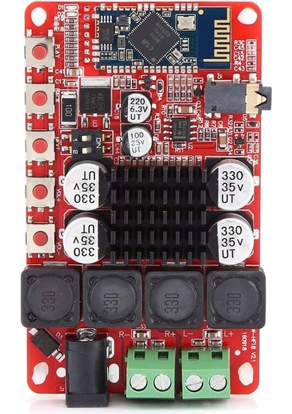 TDA7492 50WX2 Dijital Çift Kanallı Amplifikatör Modülü Stereo Amp Kurulu, CSR8635 Bluetooth V4.0 Alıcı ve Mikrofon ile (Yurt Dışından)