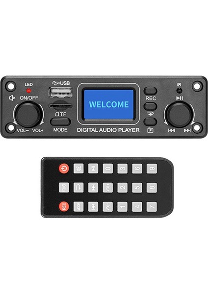 Dijital Ses Çalar Bluetooth Mp3 Çalar Dekoder Kartı 128X64 Nokta LCD USB Sd Bt Fm Müzik Çalar Modülü TPM119B (Yurt Dışından)
