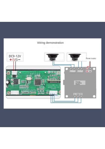 Dijital Ses Çalar Bluetooth Mp3 Çalar Dekoder Kartı 128X64 Nokta LCD USB Sd Bt Fm Müzik Çalar Modülü TPM119B (Yurt Dışından)