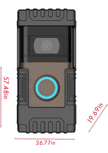 Hırsızlığa Karşı Görüntülü Kapı Zili Kapı Montajı 1/2/3/3 PLUS/4/2020 SÜRÜMÜ/2023 Kapı Zili Ayarlanabilir Montaj (Yurt Dışından) fiyatları