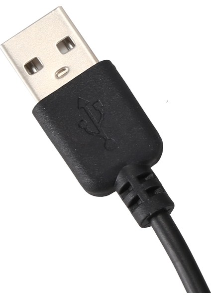 USB Kablosu 5.5mm / 2.1mm 5V Dc Barrel Jak Güç Kablosu (Siyah, 75CM) (Yurt Dışından)