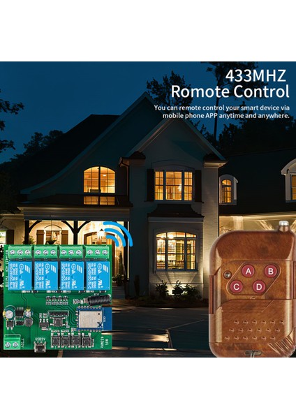 4ch Tuya Wifi Akıllı Anahtar Dıy Zamanlayıcı 85-265V 5V 2.4g Wifi Smartlife Ev Otomasyon Modülü Iftt Alexa Google Ev (Yurt Dışından) fiyatları