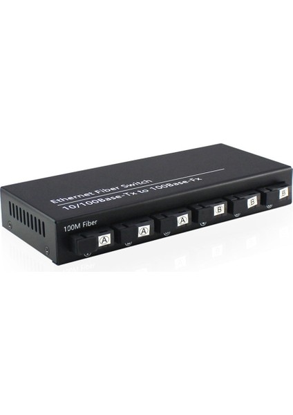 6 Port 10/100 M Ethernet Anahtarı 6 Fiber Bağlantı Noktası 25 Km 2utp RJ45 Fiber Optik Telsiz Optik Medya Dönüştürücü Ab Tak (Yurt Dışından)