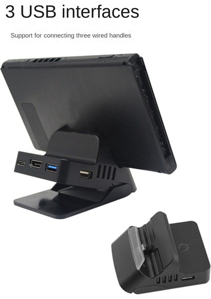 Üç USB Soketli Taşınabilir Şarj Tabanı 4K Video Dönüştürücü Joystick Bağlantısı Desteği (Yurt Dışından) fırsatları