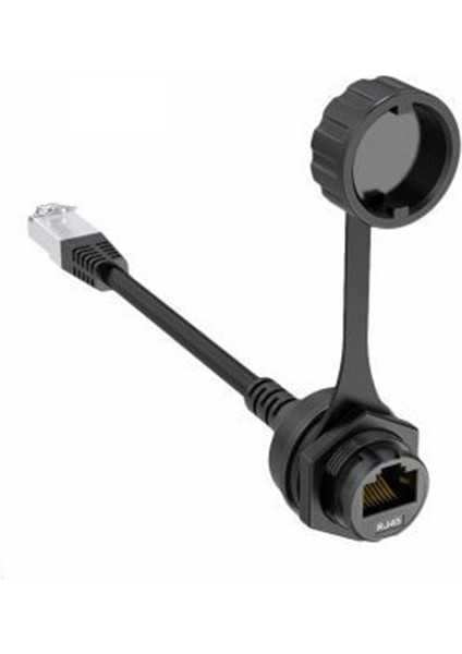1 Adet RJ45 Erkek Kadın Su Geçirmez Uzatma Kablosu 8P8C Konnektör Ethernet Lan Uzatma Kablosu Panel Montaj, Hızlı Kilit (Yurt Dışından) fırsatları