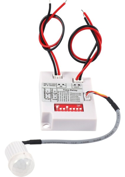 12V 24V Pır Hareket Sensörü Anahtarı Ir Kızılötesi Insan Indüksiyon Zaman Geciktirme Rölesi Anahtarı Koridor LED Işık Zamanlayıcı Anahtarı (Yurt Dışından)