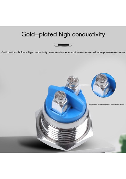 16MM Yüksek Yuvarlak Yüksek Yuvarlak Anlık Metal Buton Anahtarı (Yurt Dışından) fiyatları