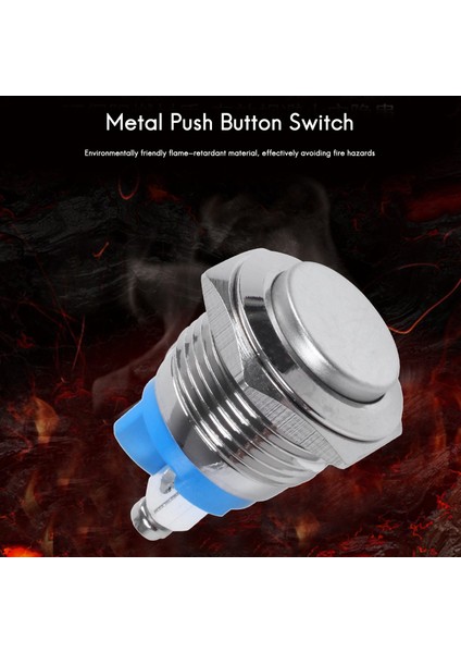 16MM Yüksek Yuvarlak Yüksek Yuvarlak Anlık Metal Buton Anahtarı (Yurt Dışından) fırsatları