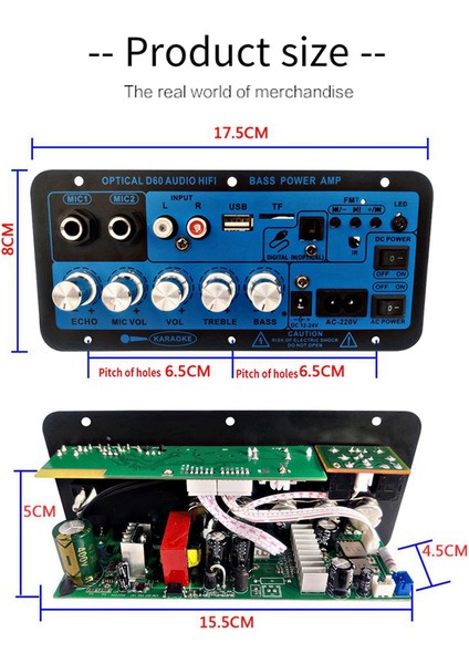 D60 50 W Subwoofer Güç Amplifikatör Kurulu Optik Ses ile 12V24V220V Bluetooth Ses Amplifikatör Kurulu Ses Abd Plug (Yurt Dışından) modelleri