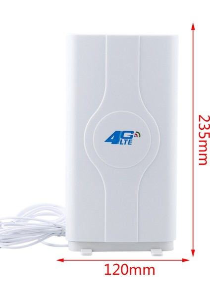 700~2600MHZ 88DBI 3g 4g Lte Anten Mobil Anten Erkek Konnektör Booster Mimo Panel Anten+2 Metre(2x Sma-Erkek) (Yurt Dışından)
