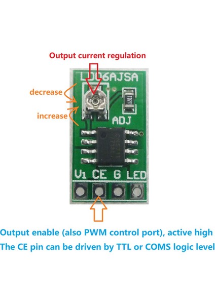 Dc 3.3V 3.7V 5V LED Sürücü 30-1500MA Sabit Akım Ayarlanabilir Modül Pwm Kontrol Panosu USB 18650 Li-Ion (Yurt Dışından)