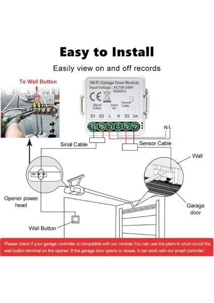 Tuya Akıllı Wifi Garaj Kapısı Açacağı Denetleyici Uygulaması Alexa Google Ev Asistanı Için Sesli Uzaktan Kumanda Çalışması (Yurt Dışından) fırsatları