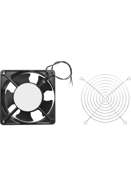 Ac 220-240V 0.14A 120MMX120MM Metal Bilgisayar Cpu Fanı Siyah (Yurt Dışından)