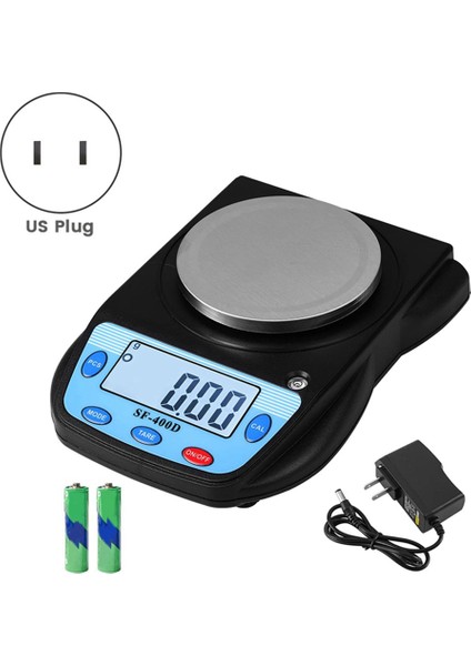 Dijital Laboratuvar Terazisi 600G x 0.01G LCD Analitik Terazi Elektronik Tartı Laboratuvar Hassas Ölçekli Mutfak Terazisi, Abd Plug (Yurt Dışından)