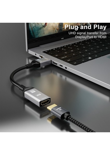 8k Displayport - Uyumlu Adaptör, Adaptörler Erkek - Dişi Desteği 8k 60HZ 4K 120HZ Ultra Çözünürlük (Yurt Dışından) fiyatları