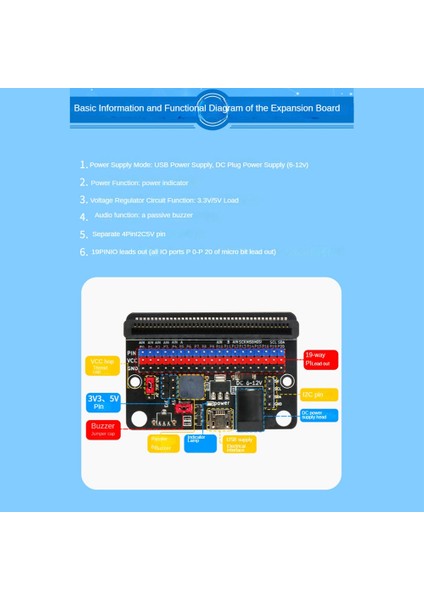 Genişletme Kartı Için 5V Güç Kaynağına Io Iyileştirme Kartı -Bit Adaptör Kartı (Yurt Dışından) modelleri
