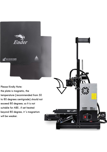 9,2 Inç x 9,2 Inç Yazıcı Parçası Manyetik Yapı Yüzeyi Yatak Kağıt Etiketi Etiketli 235 x 235 mm (Yurt Dışından) fırsatları