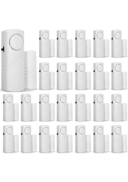 24 Adet Kapı ve Pencere Alarmı Elektronik Alarm Pencere Alarm Sensörü Hırsızlığa Karşı Pencere Güvenlik Alarmı (Yurt Dışından)